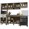 Cozinha Compacta Com Balcao Para Pia 10027x17037 Oak Off White PLN