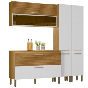 Cozinha Modulada 05 Peças 193cm 8401AM Freijo Sup Rip Freijo KTP