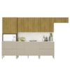 Cozinha Modulada 08 Peças 222cm 3033ART Freijo Vanilla Riscatto Freijo KTP