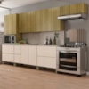 Cozinha Modulada 08 Peças 222cm 3033ART Freijo Vanilla Riscatto Freijo KTP