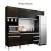 Cozinha Modulada 10 P 4 G Andreia 240 cm Preto REAJL Moveis