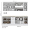 Cozinha Modulada 10 Pecas 240 cm CE792 Americana Branco Calcare Henn