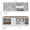 Cozinha Modulada 10 Pecas 240cm CE792 Americana Branco Nature Henn