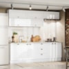 Cozinha Modulada 11 Pecas 240 cm CE381 Americana Branco Calcare Henn