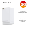 Cozinha Modulada 11 Pecas 240 cm CE381 Americana Branco Calcare Henn