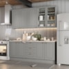 Cozinha Modulada 200 cm CE854 Americana Cinza Calcare Henn