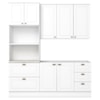 Cozinha Modulada 3 Pecas 120 cm CE759 Americana Branco Calcare Henn
