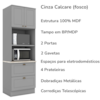 Cozinha Modulada 3 Pecas 120 cm CE759 Americana Cinza Calcare Henn