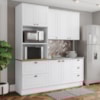 Cozinha Modulada 3 Pecas 120cm CE759 Americana Branco Nature Henn