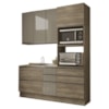 Cozinha Modulada 3 Pecas 190 cm MDP Maxxi Nogal Kappesberg