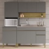 Cozinha Modulada 3 Pecas Balcao Pia 3023 Line Gris Cp Freijo KTP