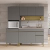 Cozinha Modulada 3 Pecas Balcao Pia 3023 Line Gris Cp Freijo KTP