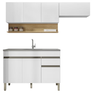Cozinha Modulada 3 Pecas Balcao Pia Line Supremo Cp Freijo KTP