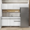 Cozinha Modulada 3 Pecas Com Balcao Pia Line Supremo Cp Freijo KTP