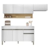 Cozinha Modulada 3 Pecas Com Balcao Tampo Line Supremo Cp Freijo KTP