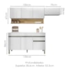 Cozinha Modulada 3 Pecas Com Balcao Tampo Line Supremo Cp Freijo KTP
