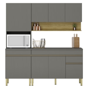 Cozinha Modulada 3 Pecas Line Gris Cp Freijo KTP