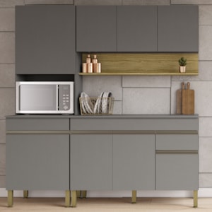 Cozinha Modulada 3 Pecas Line Gris Cp Freijo KTP