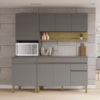 Cozinha Modulada 3 Pecas Line Gris Cp Freijo KTP