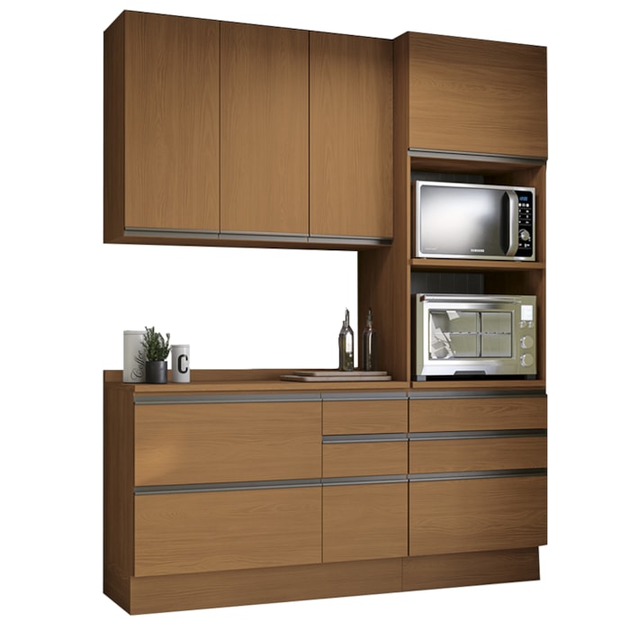 Cozinha Modulada 4 Pecas 190 cm G750 Maxxi Canela Kappesberg