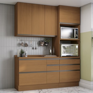 Cozinha Modulada 4 Pecas 190 cm G750 Maxxi Canela Kappesberg