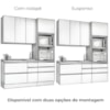 Cozinha Modulada 4 Pecas 190 cm G750 Maxxi Canela Kappesberg