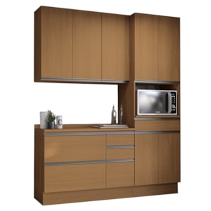 Cozinha Modulada 4 Pecas 190 cm G751 Maxxi Canela Kappesberg