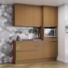 Cozinha Modulada 4 Pecas 190 cm G751 Maxxi Canela Kappesberg