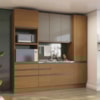 Cozinha Modulada 4 Pecas 240 cm MDP Maxxi Canela Kappesberg