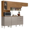 Cozinha Modulada 4 Pecas 250 cm MDP Alba Amendola Nude Prime Demobile