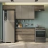 Cozinha Modulada 4 Pecas 260 cm MDP Maxxi Nogal Kappesberg