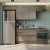 Cozinha Modulada 4 Pecas 260 cm MDP Maxxi Nogal Kappesberg