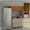 Cozinha Modulada 4 Pecas 270 cm MDF DP2703 Nogueira Nude Prime Demartez