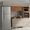 Cozinha Modulada 4 Pecas 270 cm MDF DP2704 Nogueira Nude Prime Demartez
