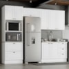 Cozinha Modulada 4 Pecas 272 cm CE373 Americana Branco Calcare Henn