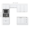 Cozinha Modulada 4 Pecas 272 cm CE373 Americana Branco Calcare Henn