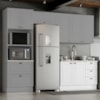 Cozinha Modulada 4 Pecas 272 cm CE373 Americana Cinza Calcare Henn