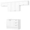 Cozinha Modulada 4 Pecas 280 cm CE757 Americana Branco Henn