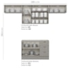 Cozinha Modulada 4 Pecas 280 cm CE757 Americana Cinza Henn
