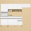 Cozinha Modulada 4 Pecas Balcao Com Tampo Line Supremo Cp Freijo KTP