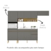 Cozinha Modulada 4 Pecas Balcao Pia Line Gris Cp Freijo KTP