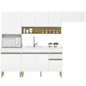 Cozinha Modulada 4 Pecas Balcao Pia Line Supremo Cp Freijo KTP