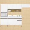 Cozinha Modulada 4 Pecas Balcao Pia Line Supremo Cp Freijo KTP
