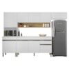 Cozinha Modulada 4 Pecas Com Balcao Tampo Line Supremo Cp Freijo KTP