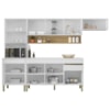 Cozinha Modulada 4 Pecas Com Balcao Tampo Line Supremo Cp Freijo KTP