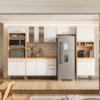 Cozinha Modulada 5 Peças 17011 Freijo Off White Cristal Nicioli