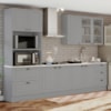 Cozinha Modulada 5 Pecas 272 cm CE377 Americana Cinza Calcare Henn