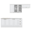 Cozinha Modulada 5 Pecas 280 cm CE379 Americana Branco Calcare Henn