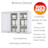 Cozinha Modulada 5 Pecas 280 cm CE379 Americana Branco Calcare Henn