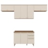 Cozinha Modulada 5 Pecas 280 cm Requinte Nature Areia Henn